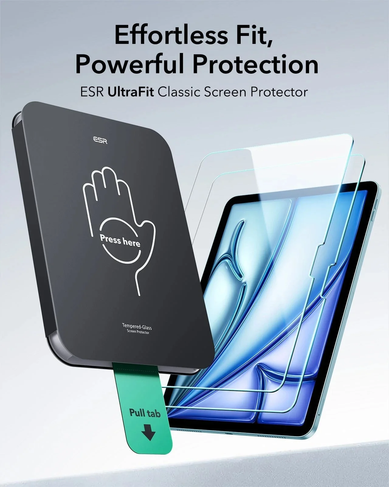 iPad Air 11" (2025) UltraFit Classic Screen Protector - 2 Pack - Image 3
