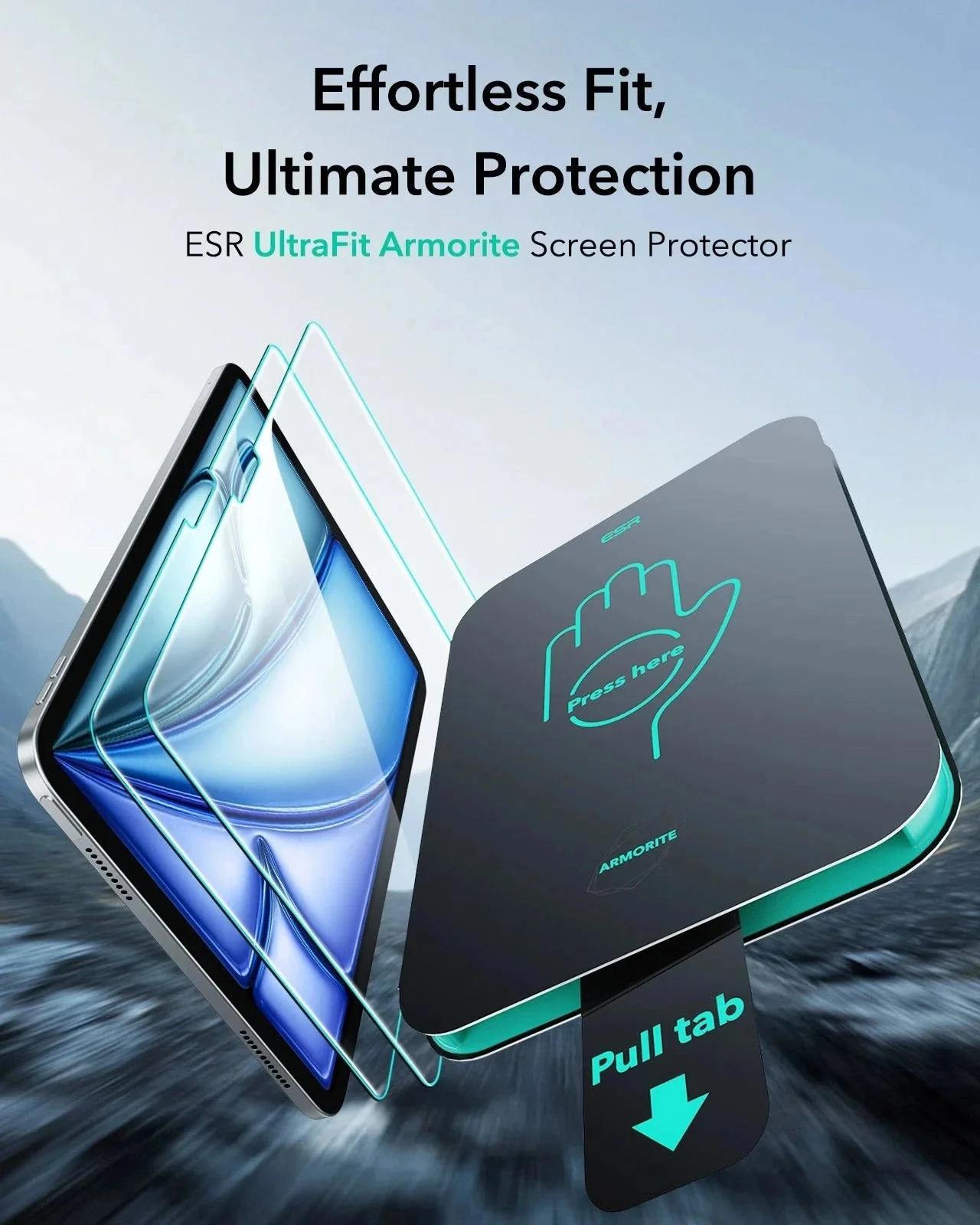 iPad Air 11" (M4) 2026 UltraFit Armorite®  Screen Protector - 2 Pack - Image 3