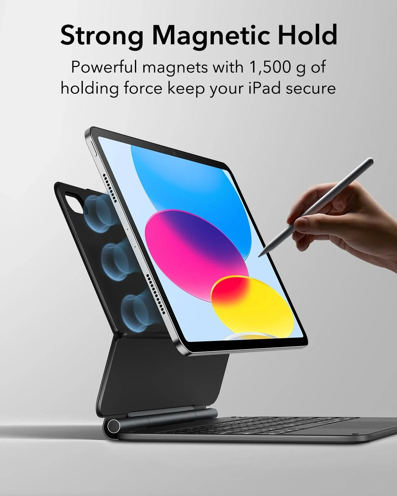iPad Air 11” (2025) Rebound Magnetic Keyboard Case - DE Layout - Image 8