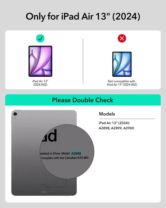 iPad Air 13” (2024) Ascend Keyboard Case - DE Layout-Black - Image 2