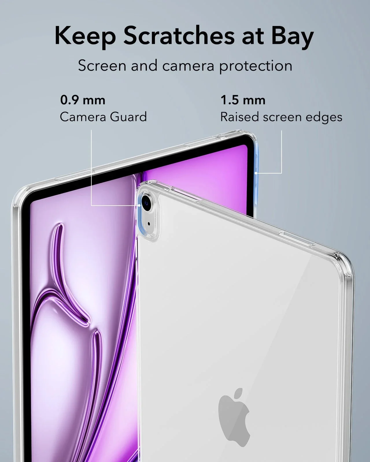 iPad Air 13ʺ (2025/2024) Classic Hybrid Protection Bundle - Clear Black - Image 10