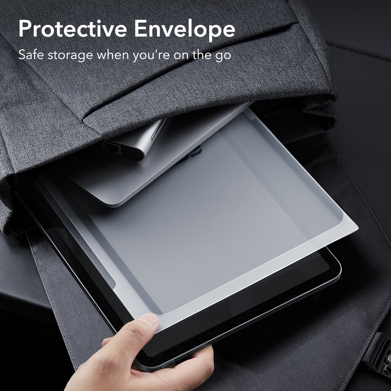 iPad Air 13" (2024) Privacy Magnetic Screen Protector Set - 1 Privacy + 2 Tempered-Glass - Image 9