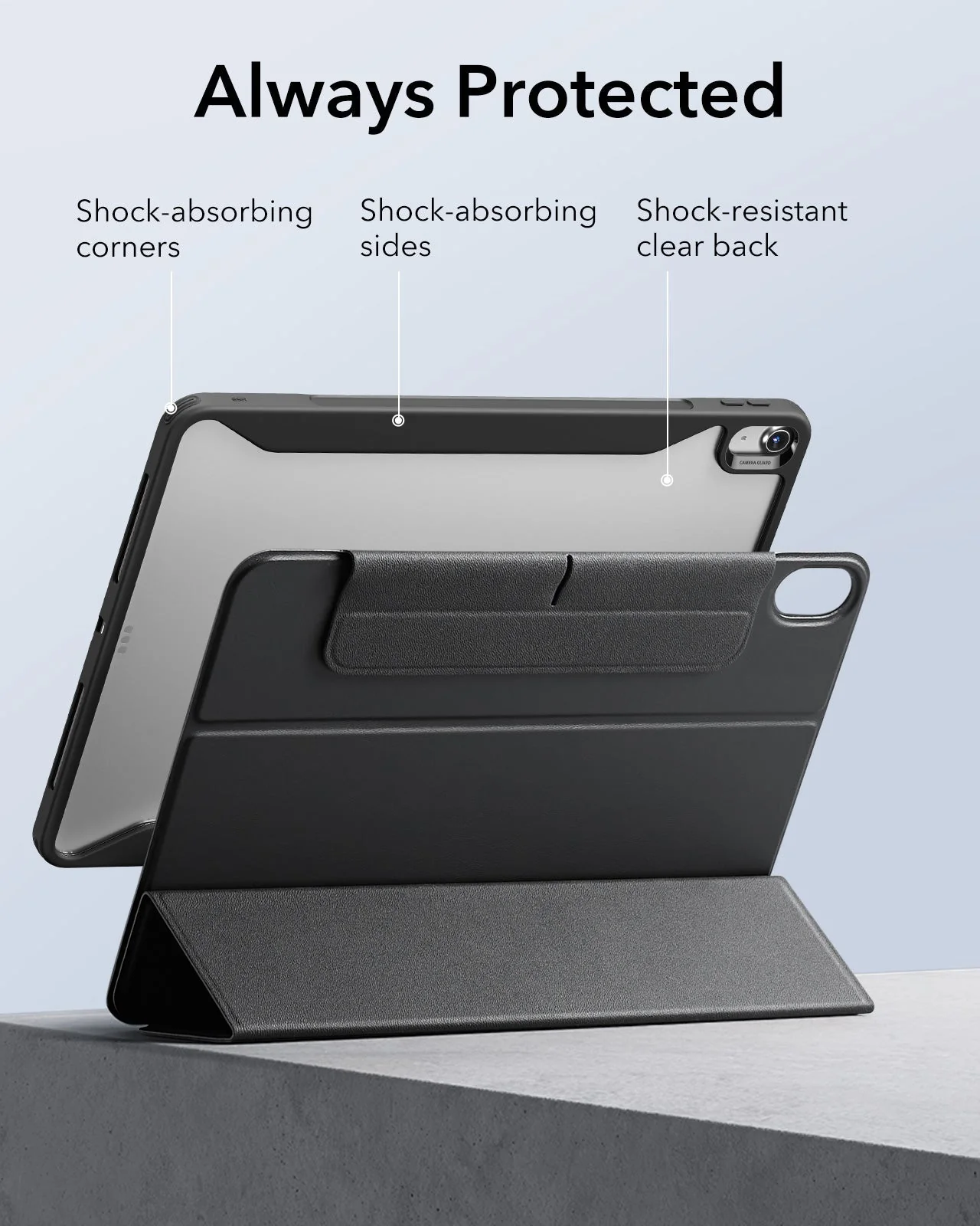 iPad Air 13" (2024) Rebound Hybrid Protection Bundle - Navy Blue - Image 7