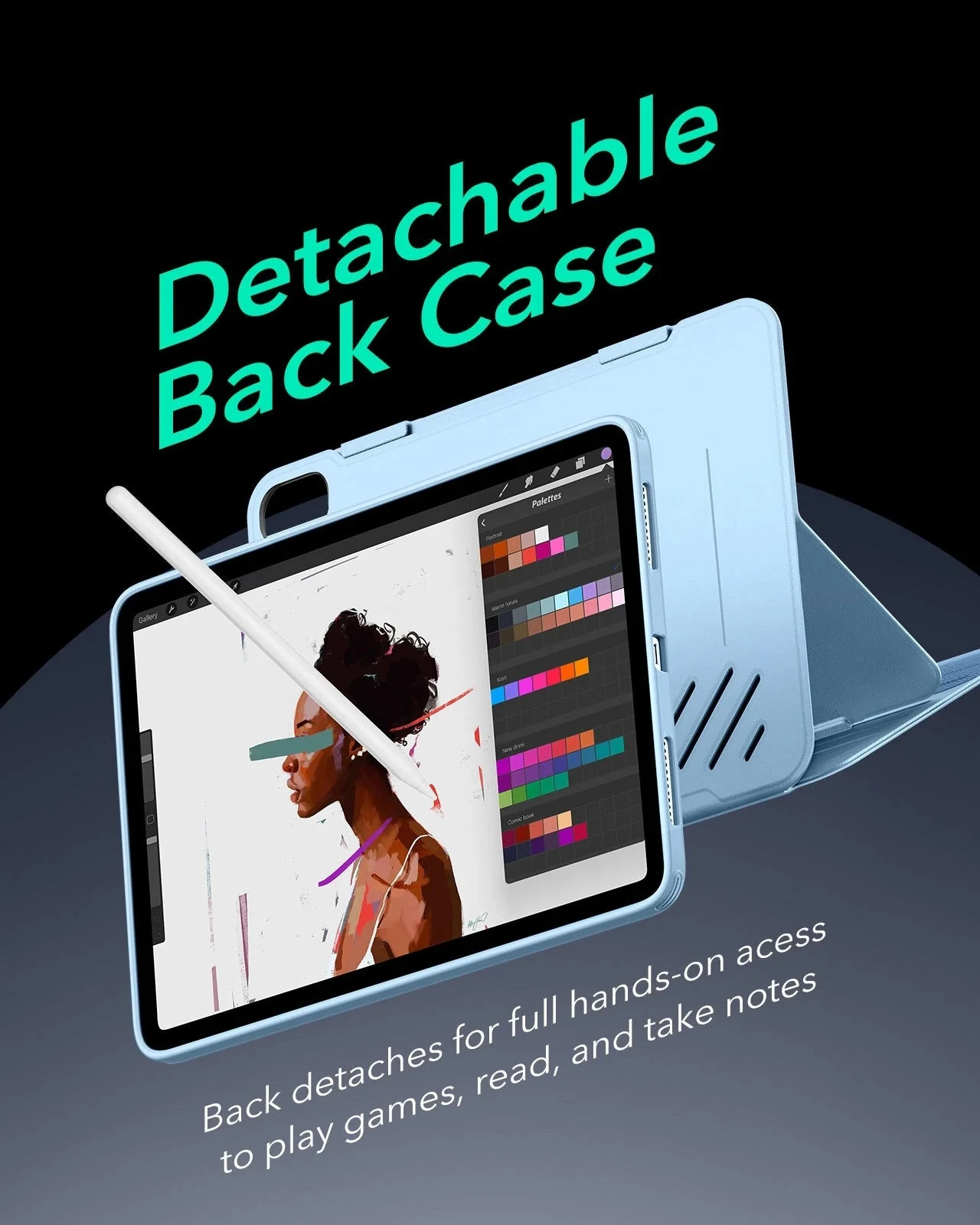 iPad Air 13ʺ (2024) Shift Magnetic Case - Blue - Image 5