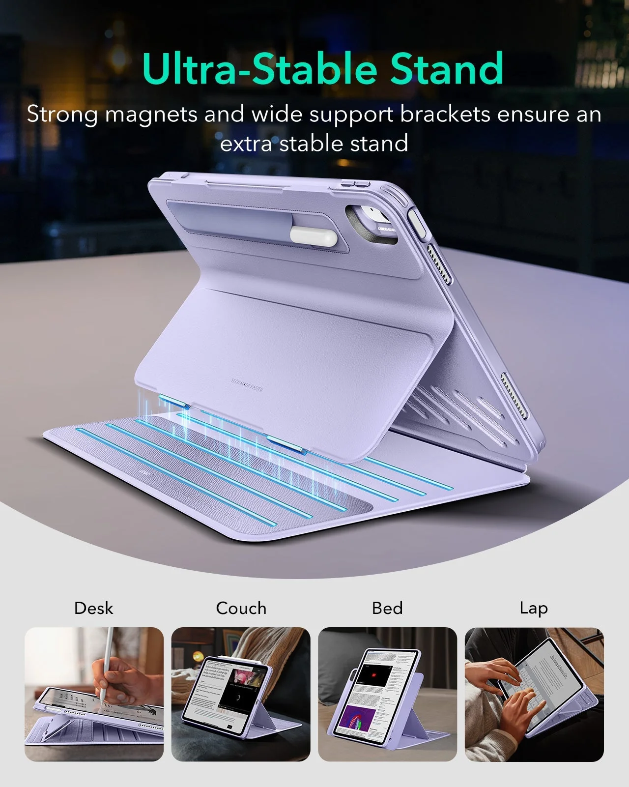 iPad Air 13ʺ (2024) Shift Magnetic Case - Lavender - Image 3