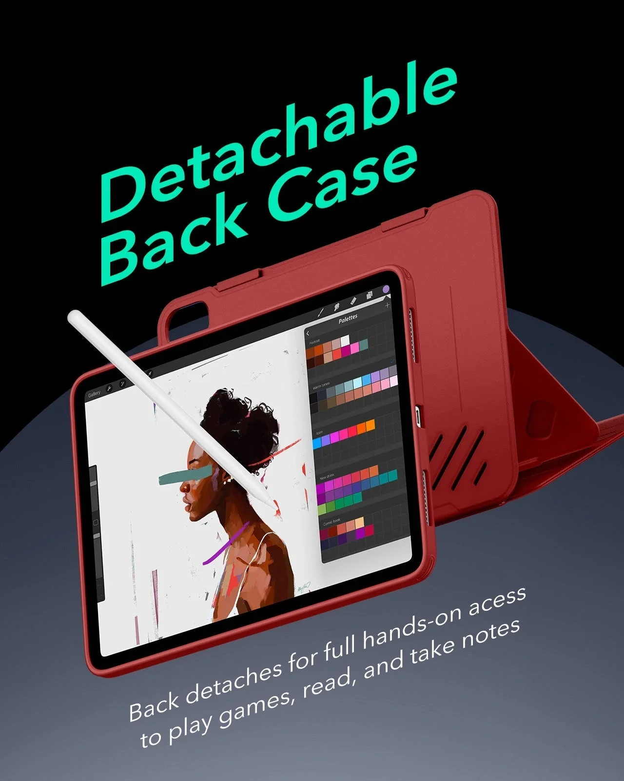iPad Air 13ʺ (2024) Shift Magnetic Case - Red - Image 5