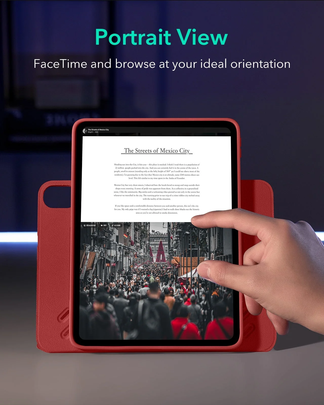 iPad Air 13ʺ (2024) Shift Magnetic Case - Red - Image 6