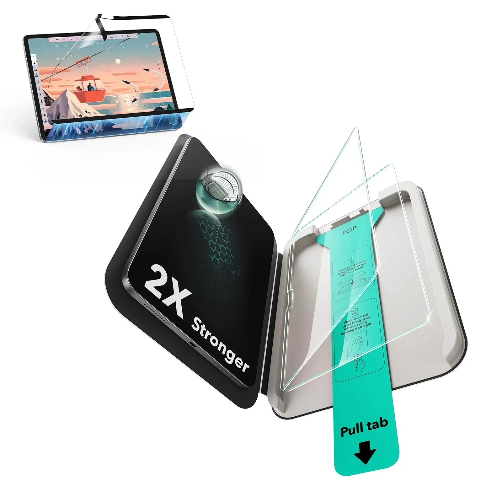 iPad Air 13" (2025) Paper-Feel Magnetic Screen Protector Set - 1 Paper-Feel Magnetic + 2 UltraFit Classic