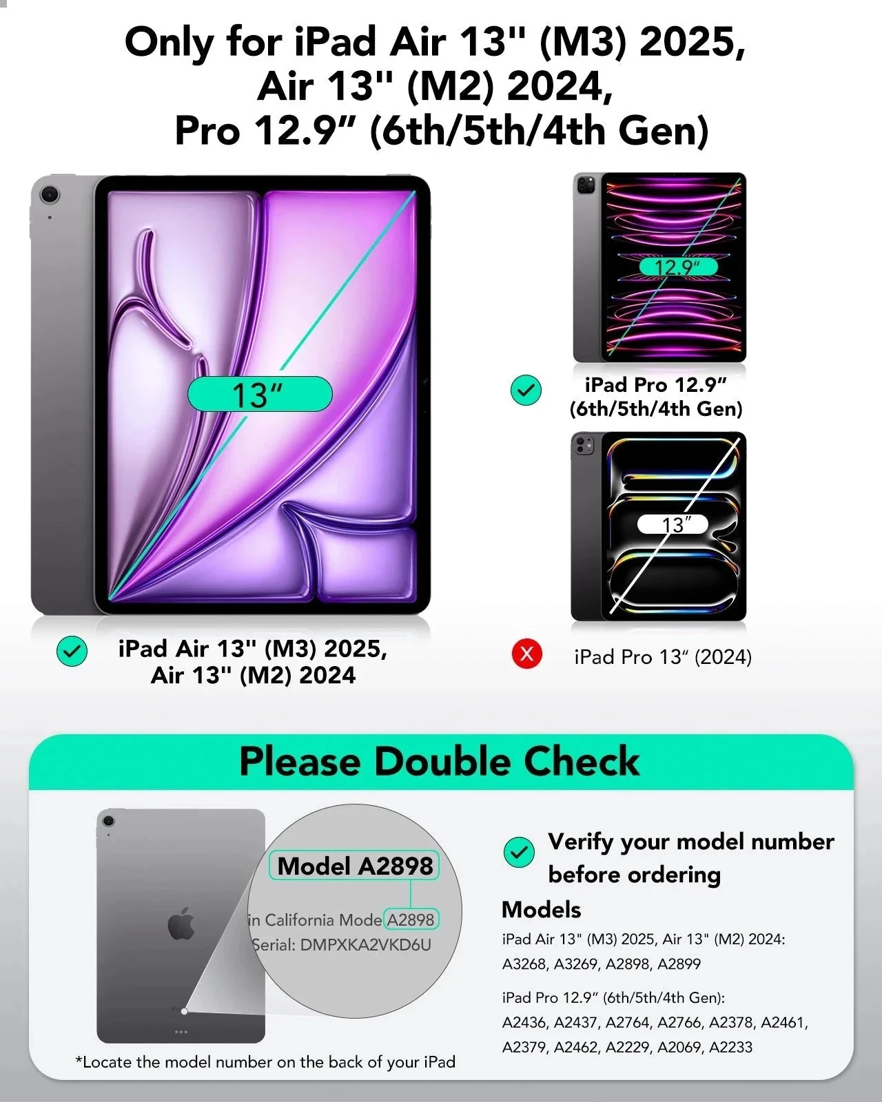 iPad Air 13" (2025) Rebound Magnetic Case - Purple - Image 2
