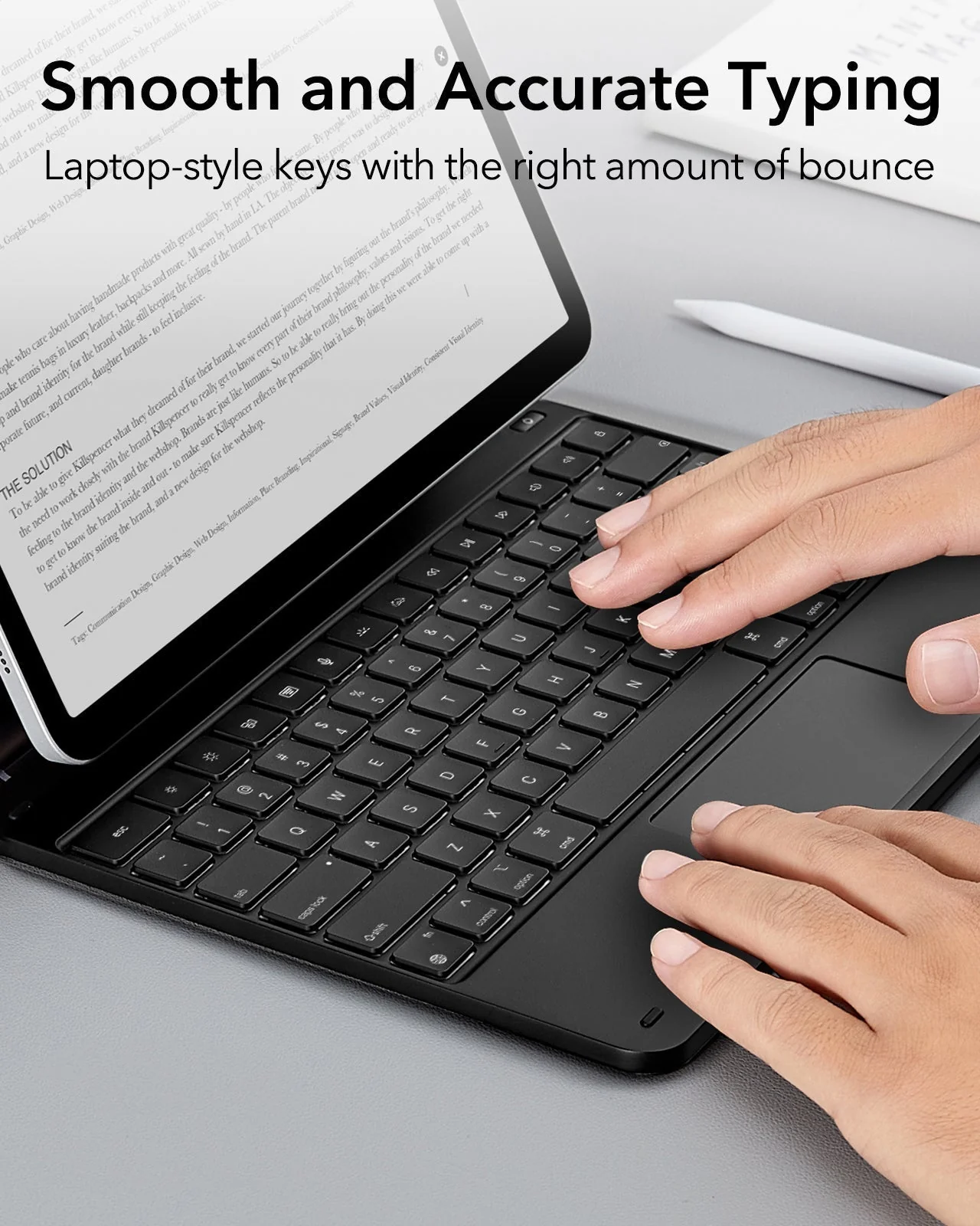 iPad Air 13″ (2025) Rebound Magnetic Keyboard Case - US Layout-Black - Image 7