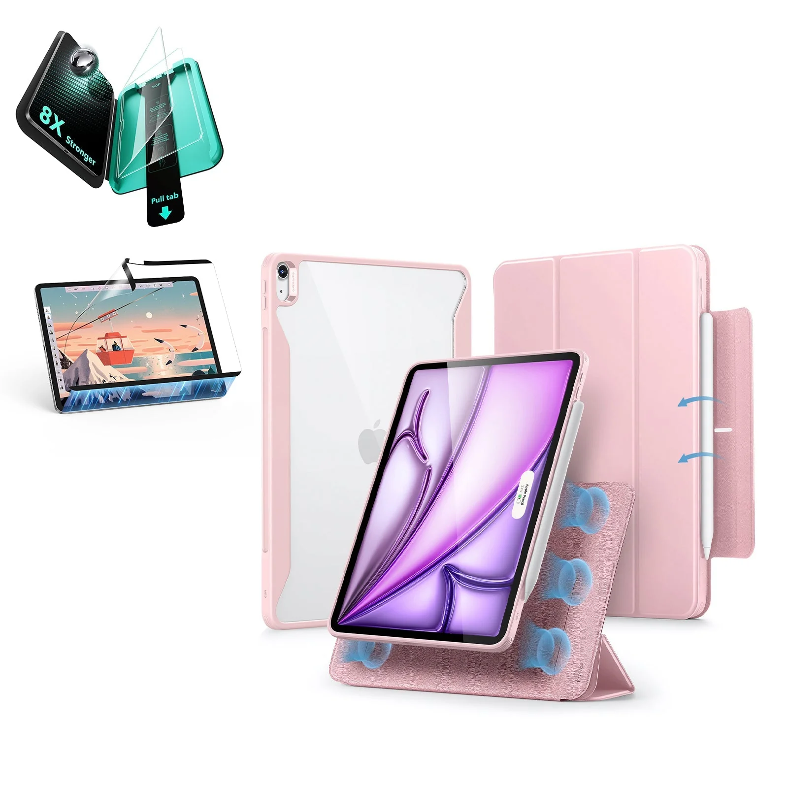 iPad Air 13″ (2025) Rebound Transformation Bundle - Pink
