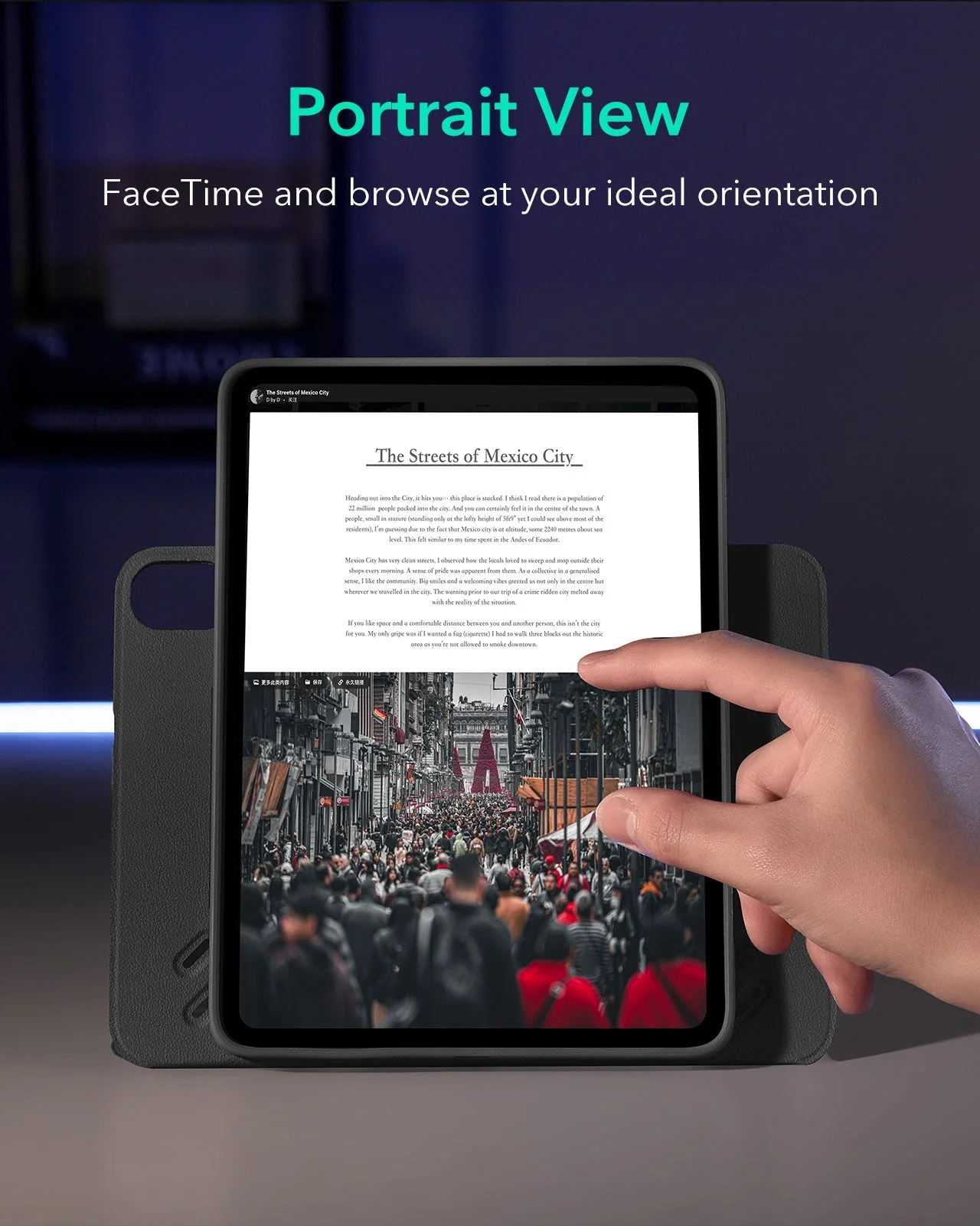 iPad Air 13" (2025) Shift Magnetic Case - Black - Image 4