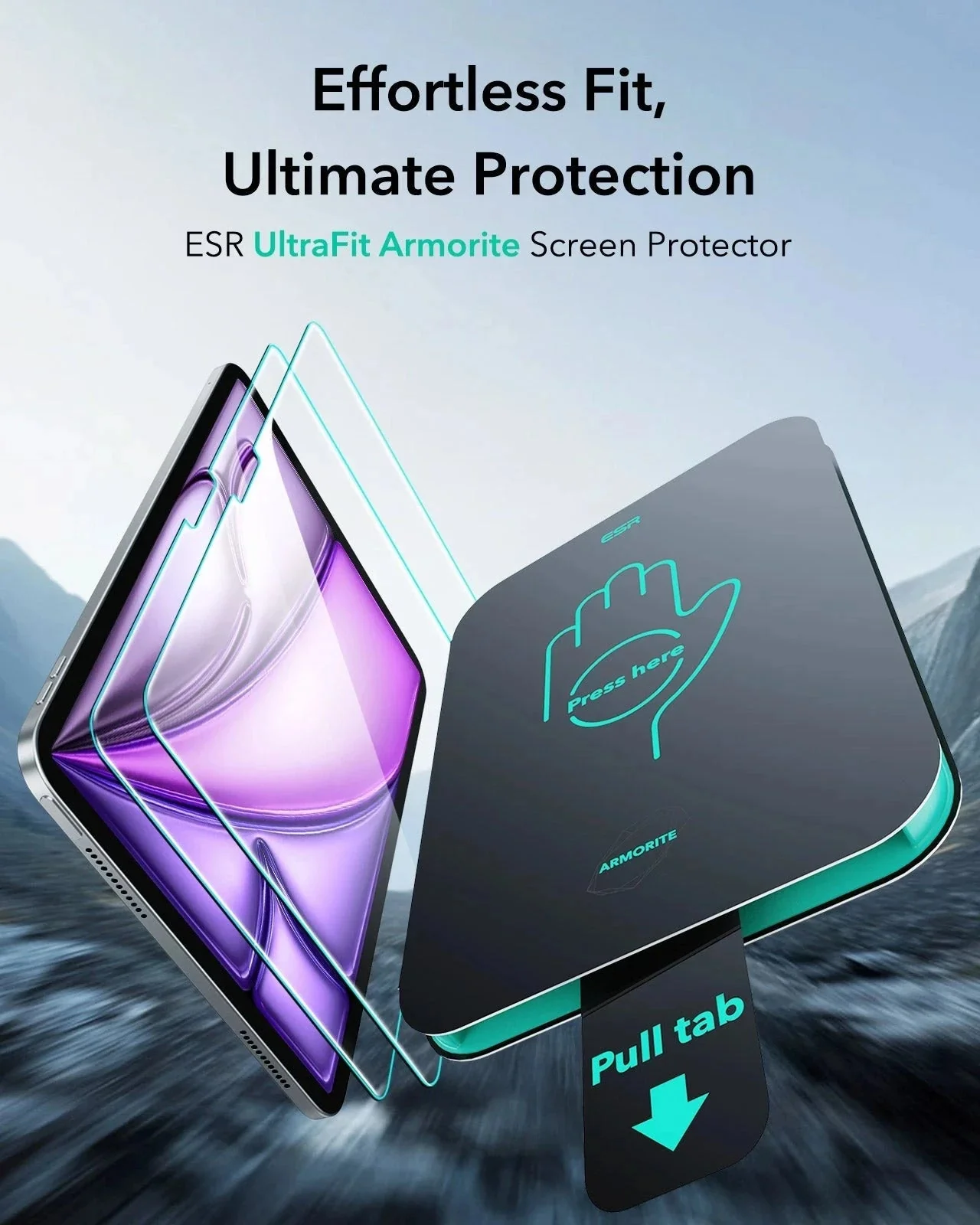 iPad Air 13" (M4) 2026 UltraFit Armorite®  Screen Protector - 2 Pack - Image 3