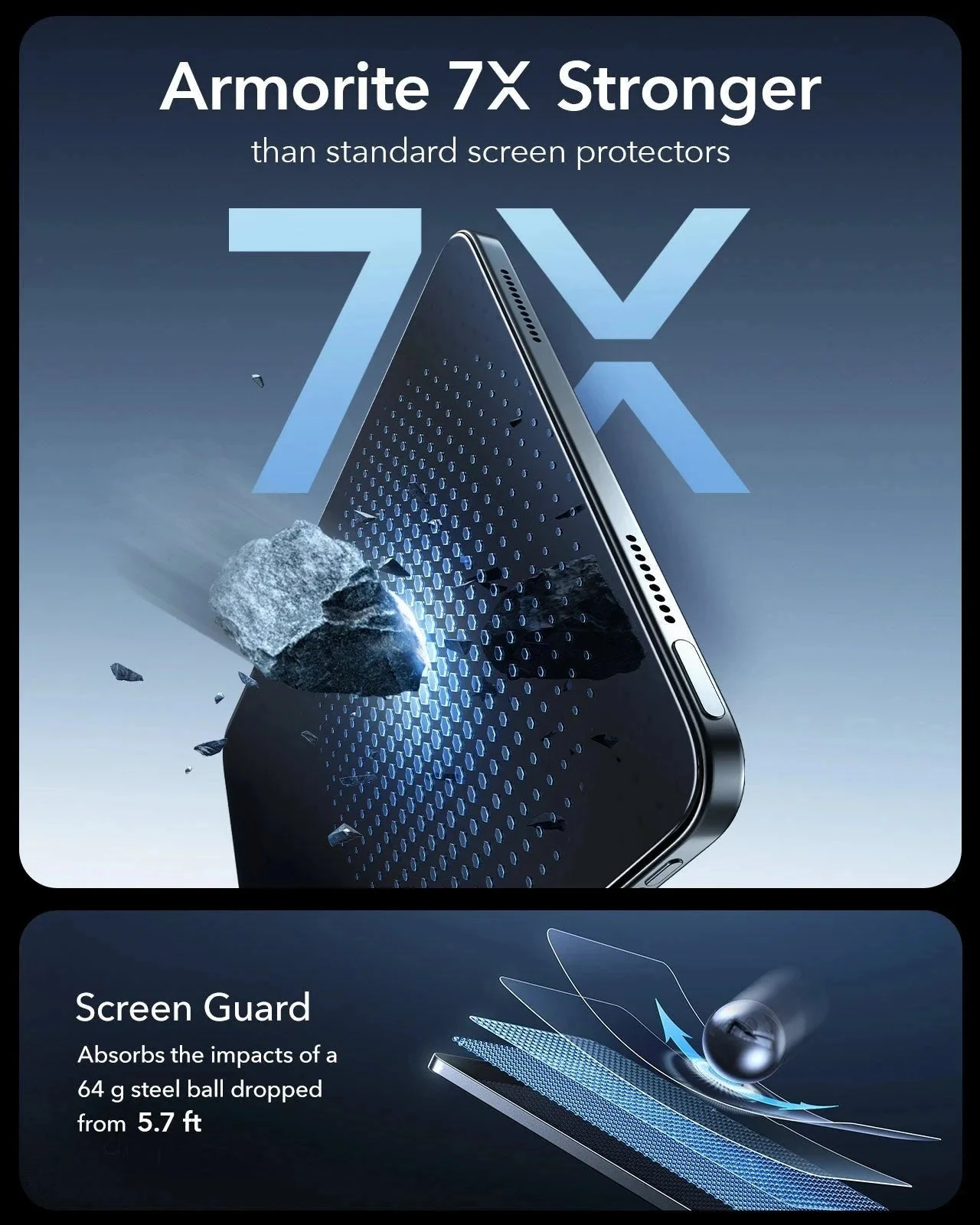 iPad Air 13" (M4) 2026 UltraFit Armorite®  Screen Protector - 2 Pack - Image 5