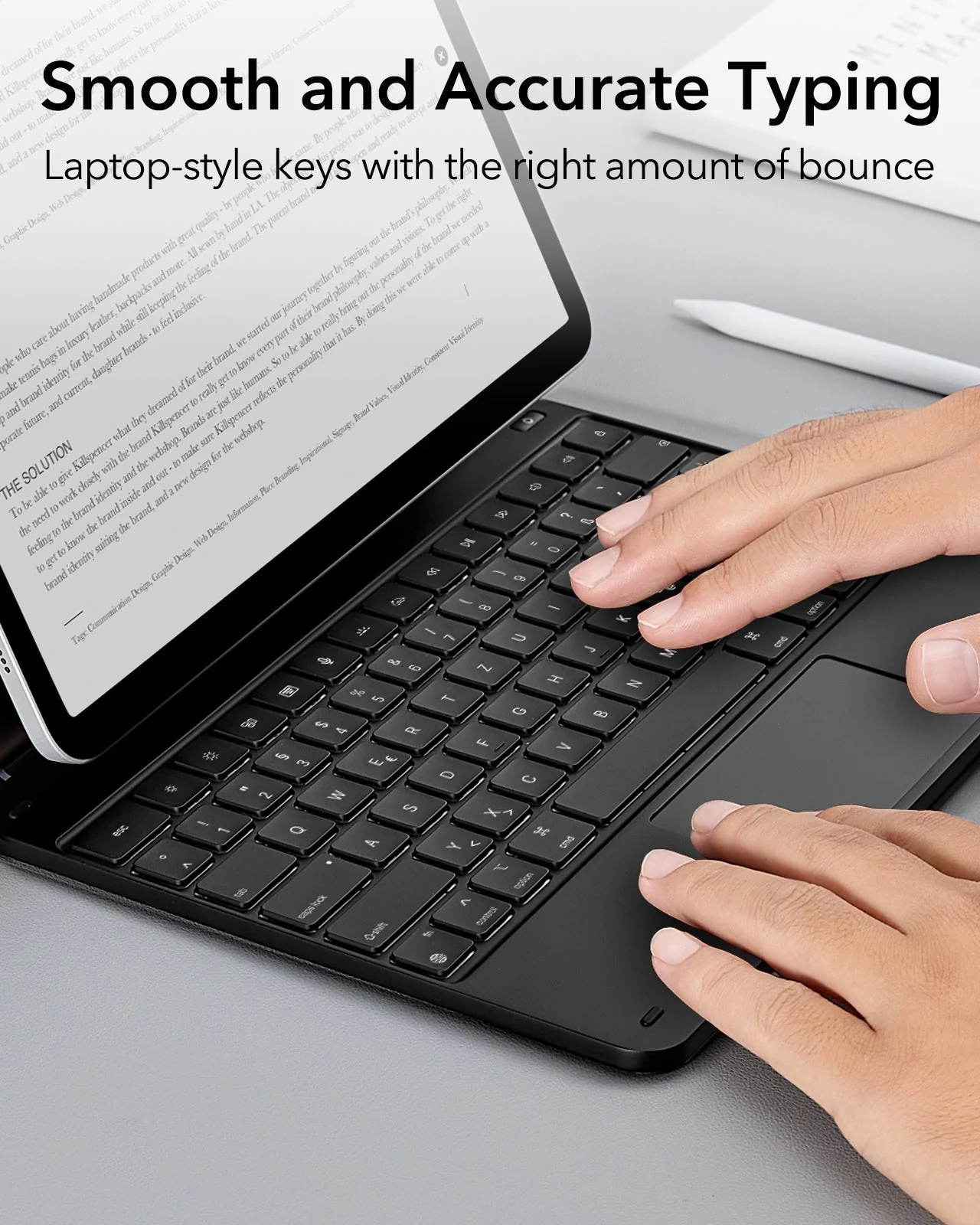 iPad Air 13″ (2025) Rebound Magnetic Keyboard Case - DE Layout - Image 4
