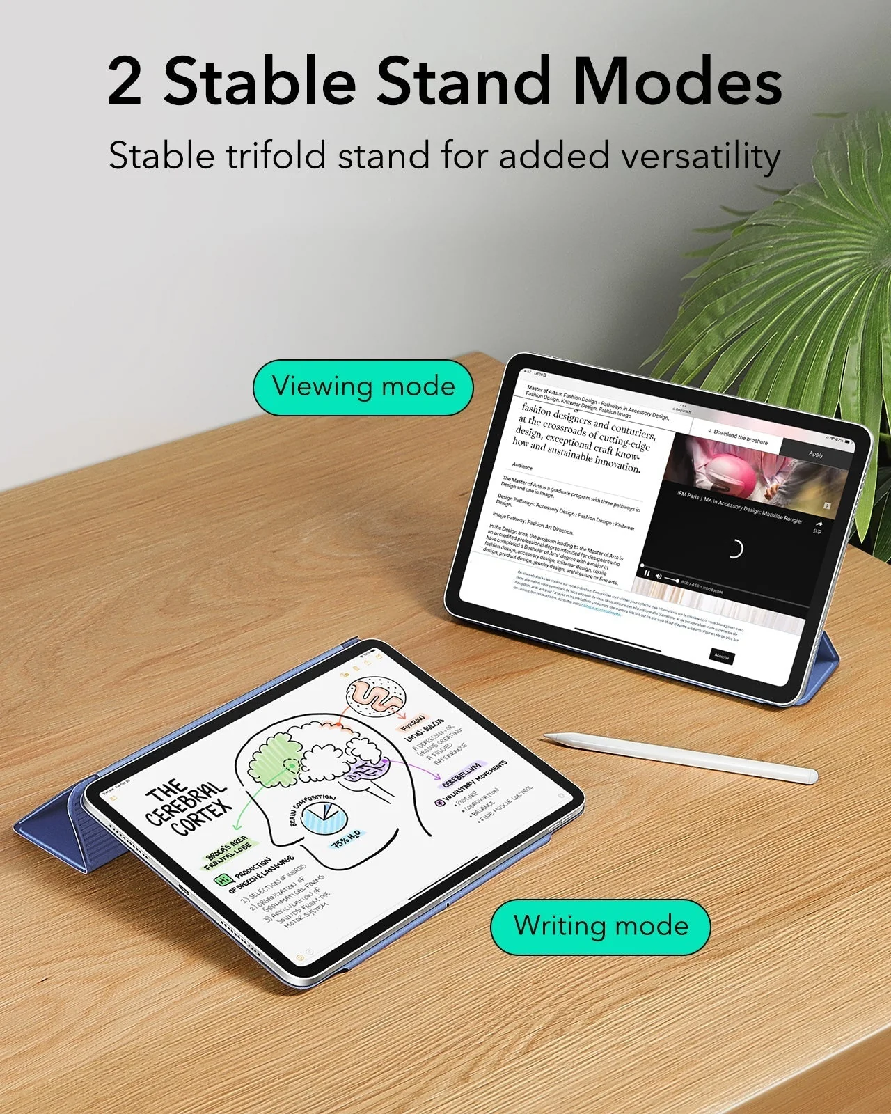 iPad Air 11ʺ (2024), Air 10.9ʺ (5th/4th Gen) Rebound Magnetic Case - Grey - Image 8