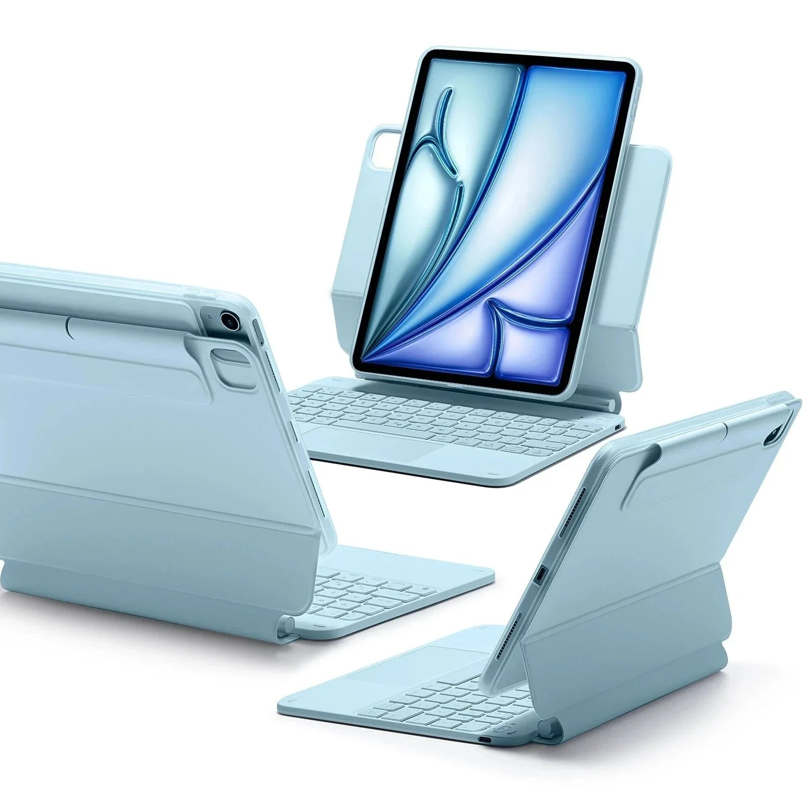 iPad Air 11” (2024) Rebound Magnetic Keyboard Case 360 - US Layout-Blue