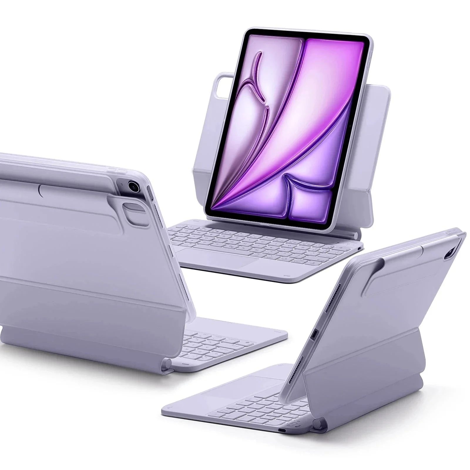 iPad Air 11” (2024) Rebound Magnetic Keyboard Case 360 - US Layout-Purple