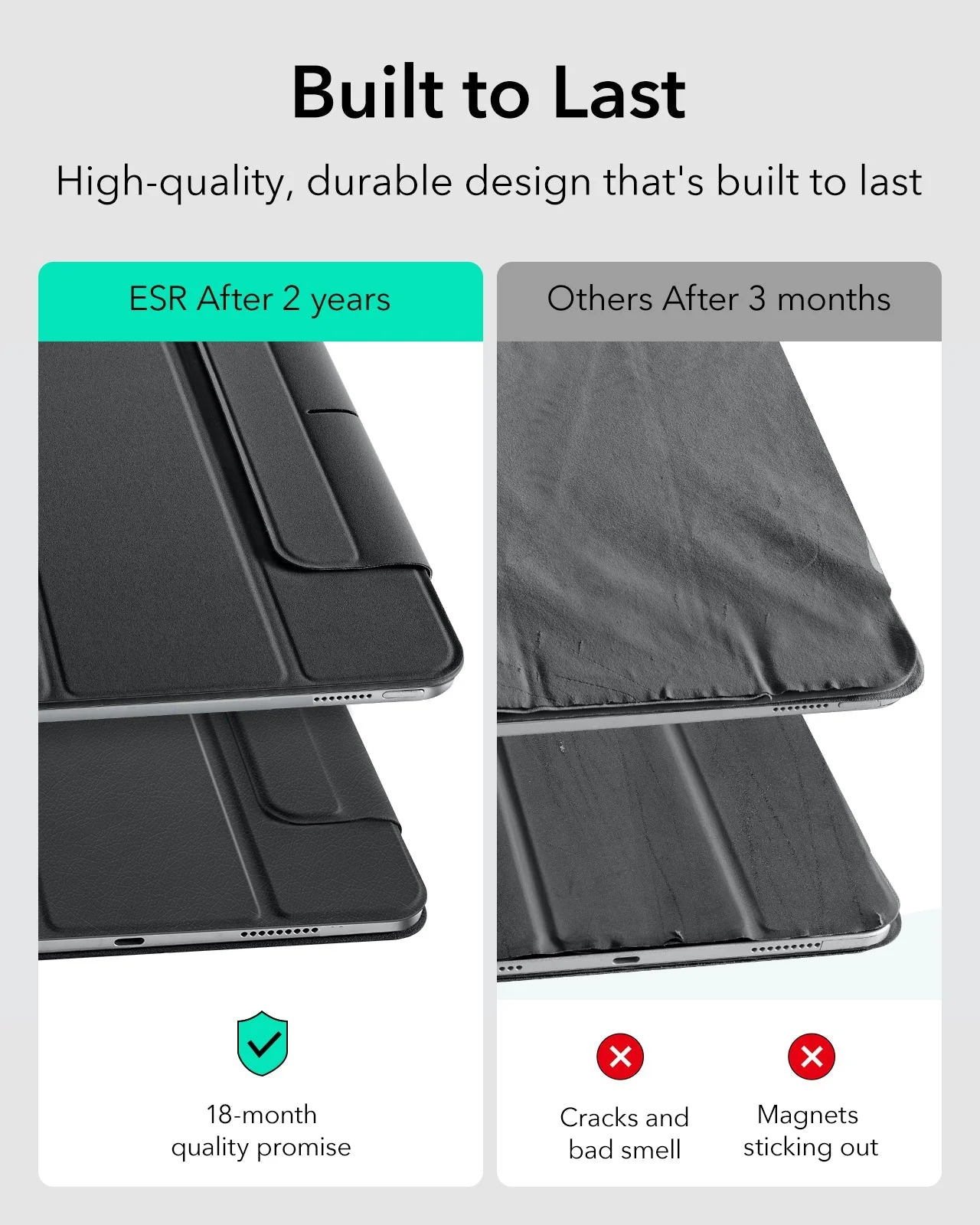 iPad mini 7/mini 6 Rebound Magnetic Case - Gray - Image 5