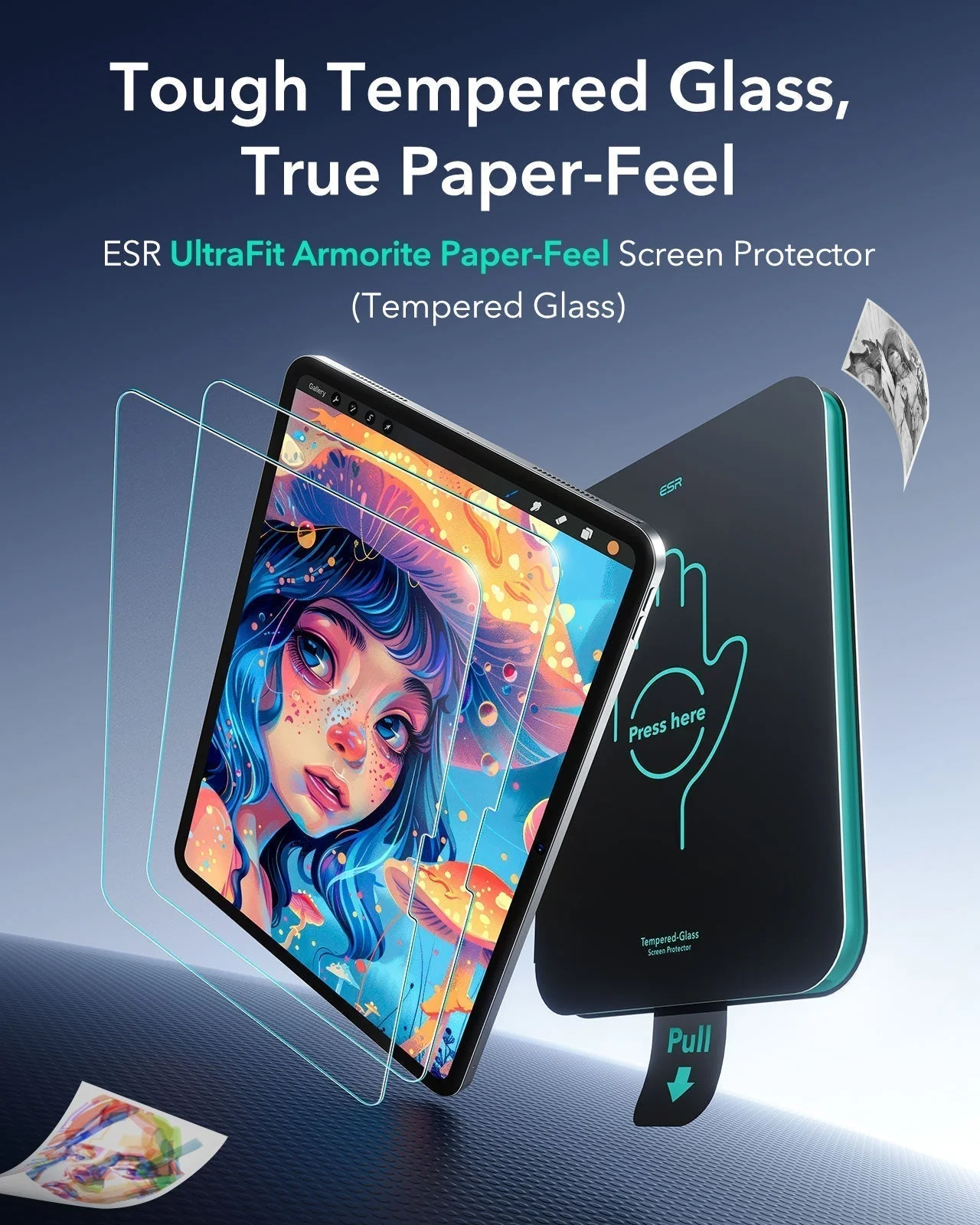 iPad Pro 11" (M5) 2025 UltraFit Armorite Paper-Feel Screen Protector – 2 Pack - Image 2