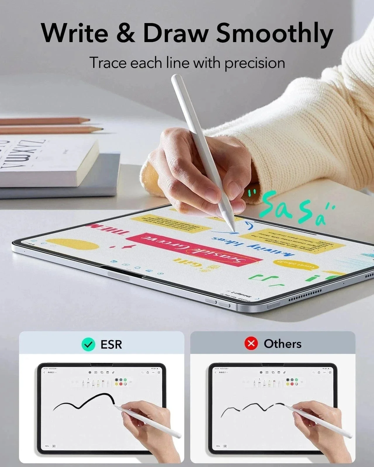 iPad Pro 11" (M5) 2025 UltraFit Paper-Feel Screen Protector – 2 Pack - Image 3