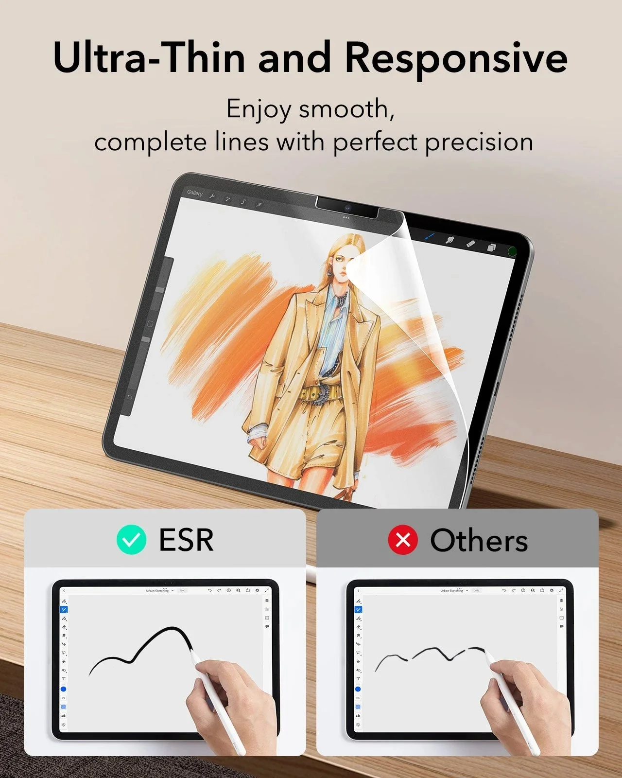iPad Pro 11" (2025) Paper-Feel Screen Protector – 2 Pack - Image 6