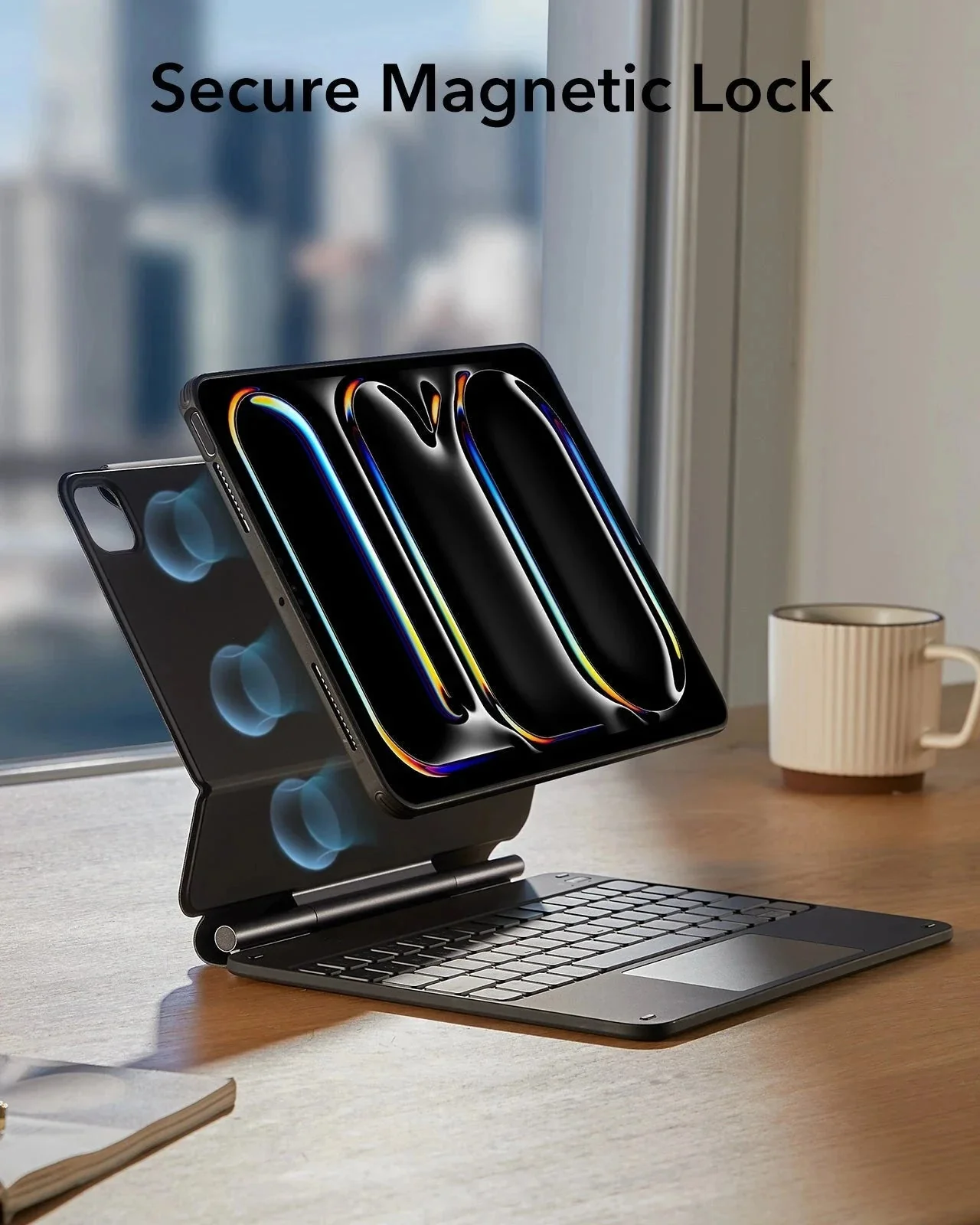 iPad Pro 11ʺ (2025) Bundle Rebound Magnetic Keyboard Case 360 & Armorite Screen Protectors - US Layout-Black - Image 8