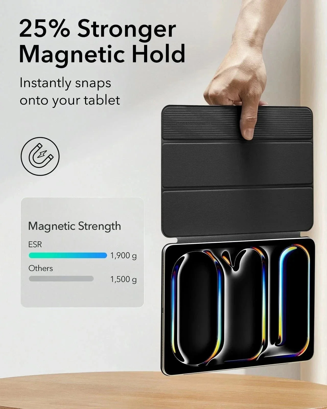 iPad Pro 13ʺ (2024) Rebound Magnetic Case - Black - Image 4