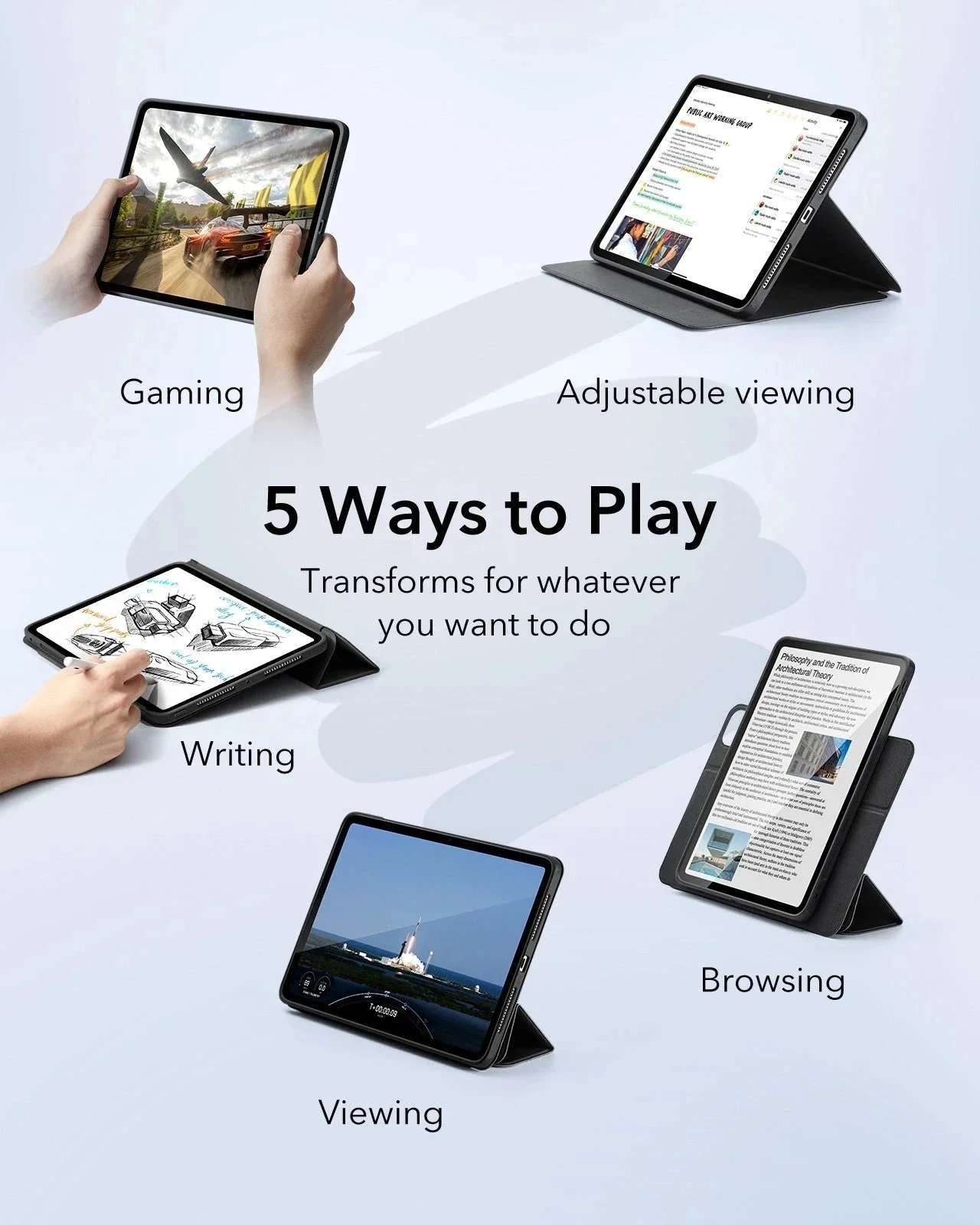 iPad Pro 13ʺ (2024) Rebound Transformation Bundle - Lavender - Image 4