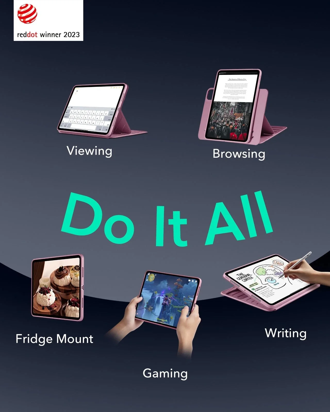 iPad Pro 13ʺ (2024) Shift Magnetic Case - Pink - Image 3