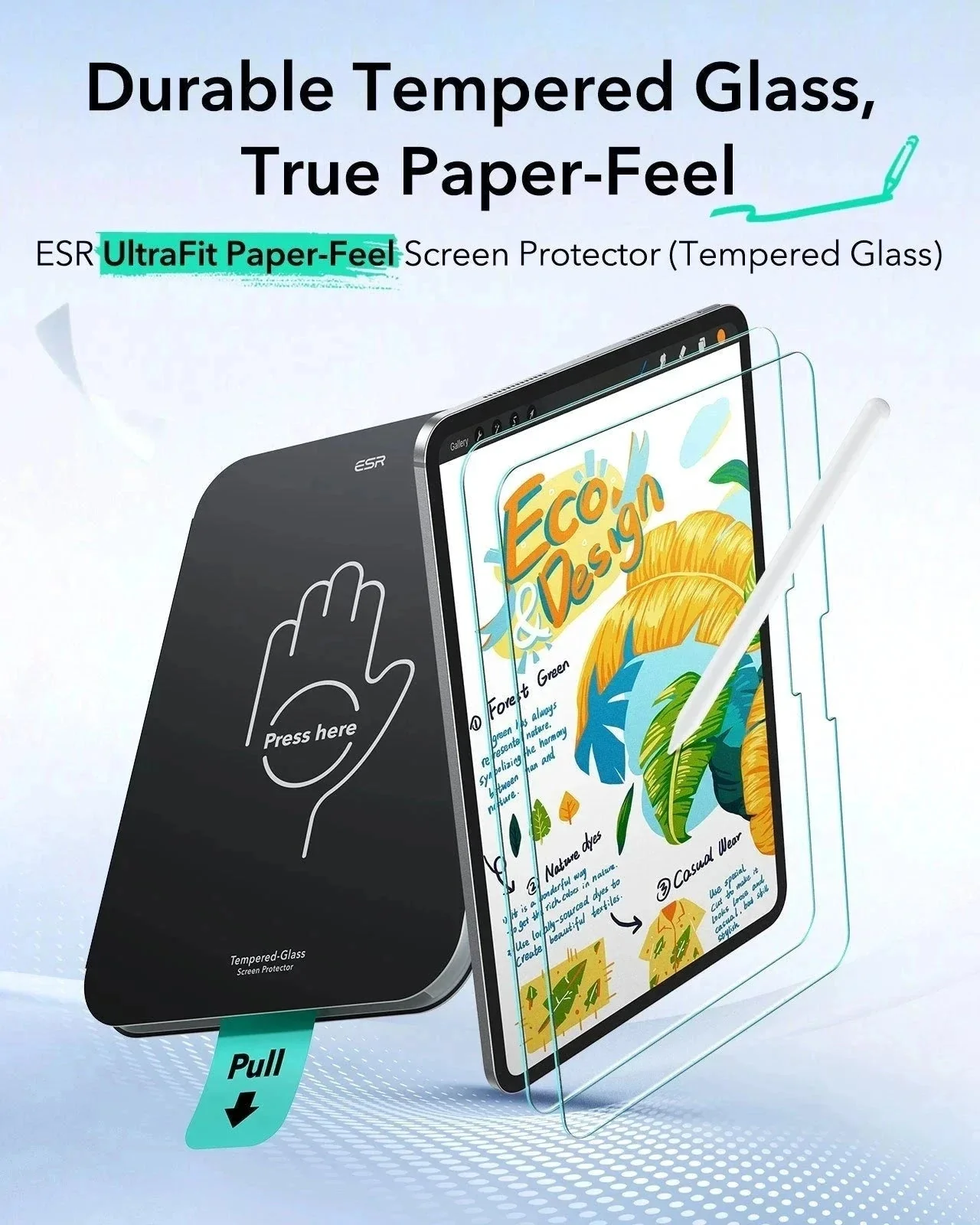 iPad Pro 13" (M4) 2024 UltraFit Paper-Feel Screen Protector – 2 Pack - Image 2