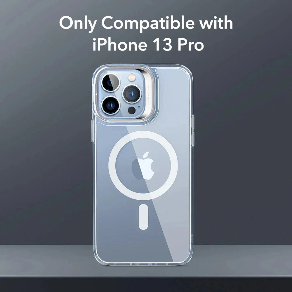 iPhone 13 Pro Classic Hybrid Case with Stash Stand (HaloLock) - Clear - Image 2
