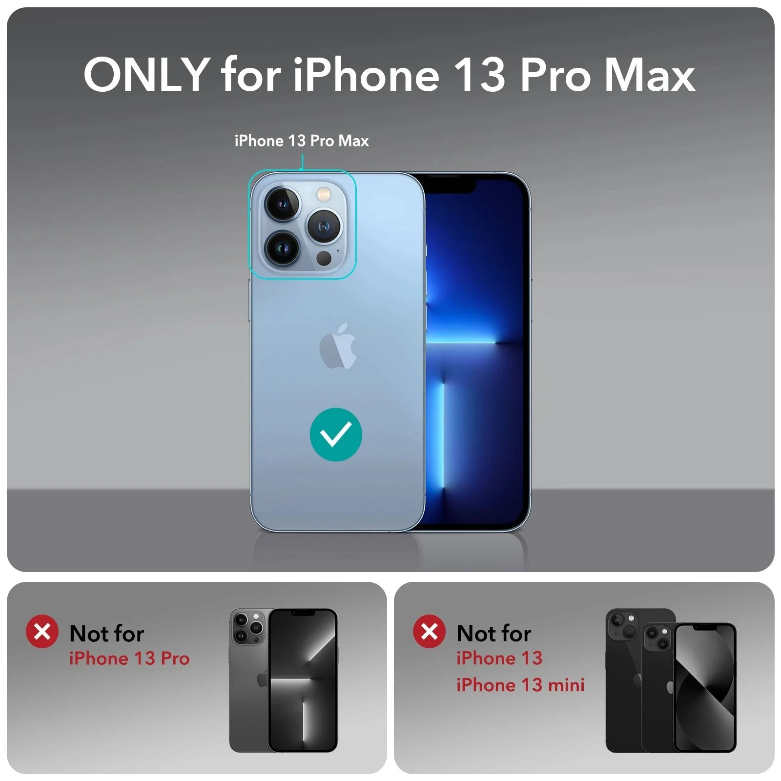 iPhone 13 Pro Max Armor Tough Case with Stash Stand (HaloLock) - Clear Blue - Image 2
