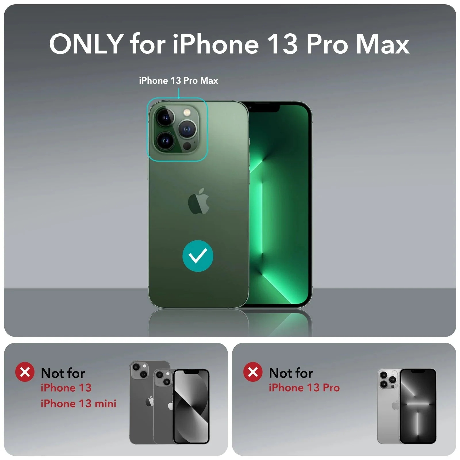 iPhone 13 Pro Max Classic Hybrid Case (HaloLock) - Clear Green - Image 2