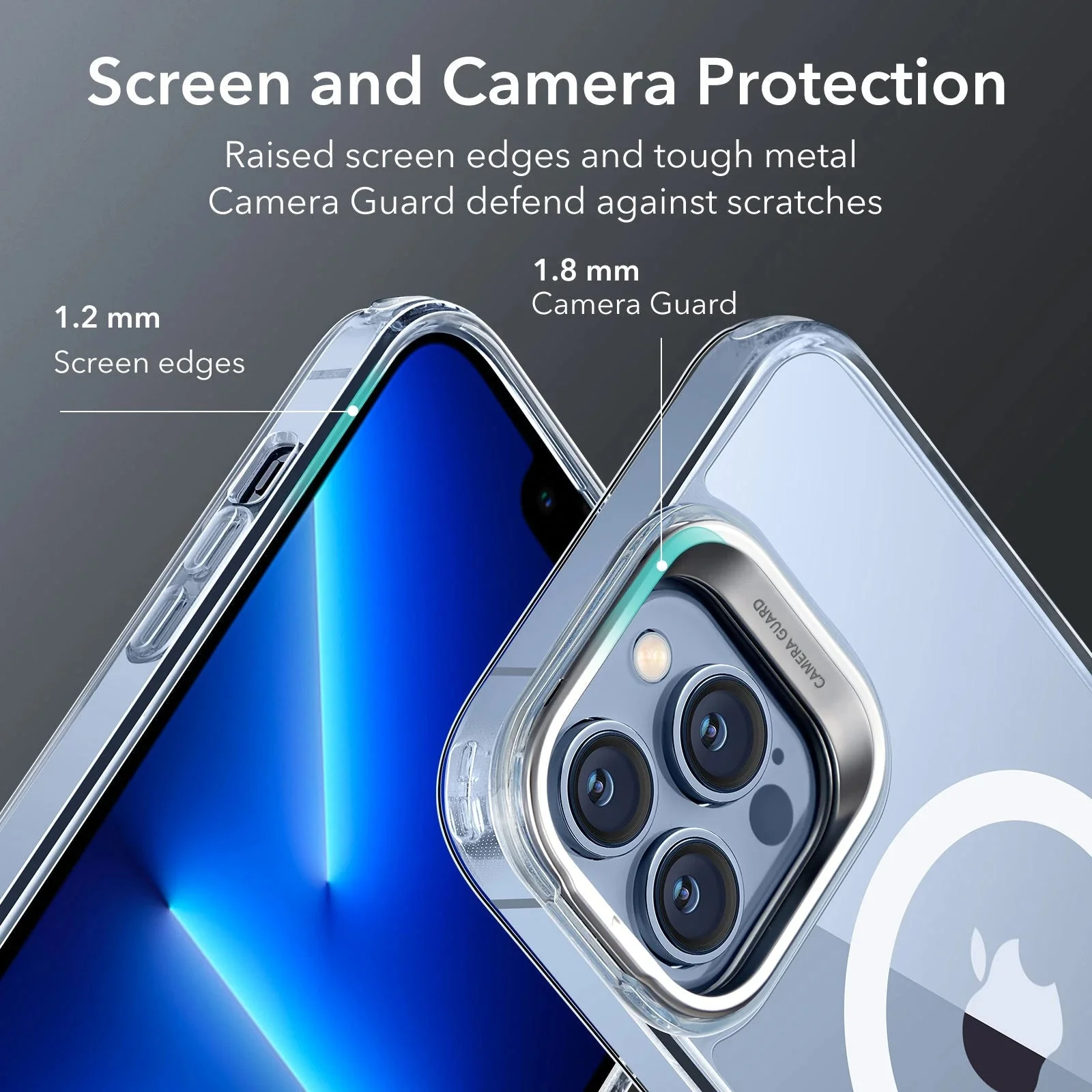 iPhone 13 Pro Max Classic Hybrid Case with Stash Stand (HaloLock) - Clear - Image 8