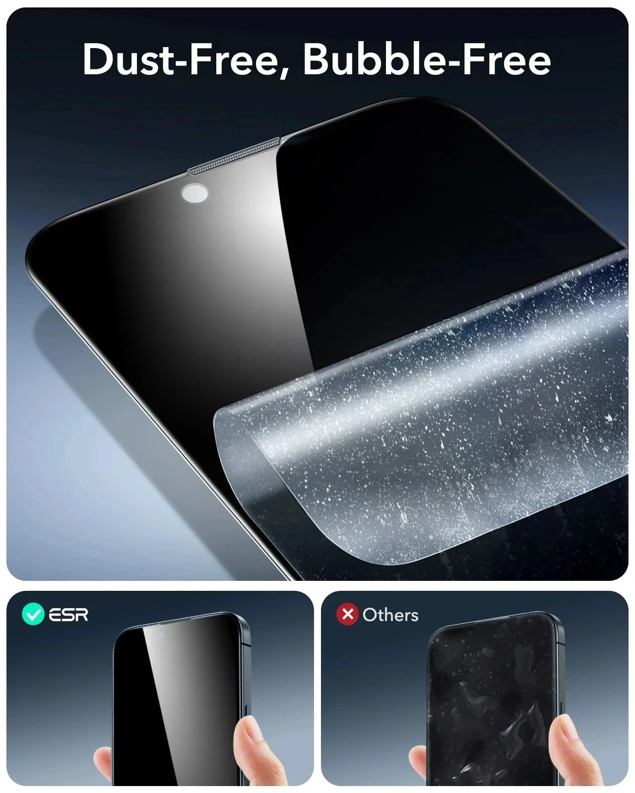 iPhone 14/13/13 Pro UltraFit Armorite Privacy Screen Protector - 3 Pack - Image 6