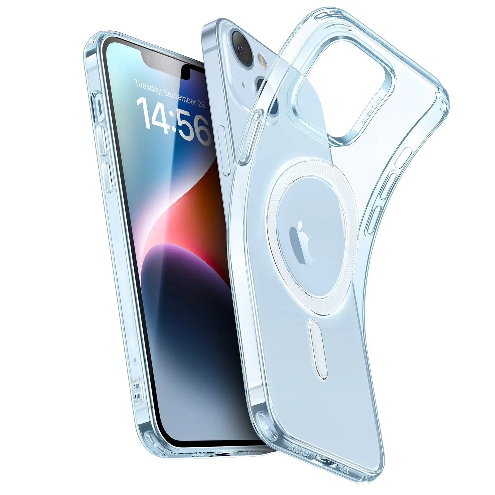 iPhone 14/13 Zero Clear Case (HaloLock) - Clear Blue