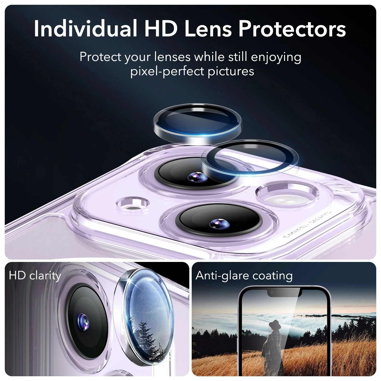 iPhone 14 Armor Tough Case (HaloLock) - Clear Purple - Image 6