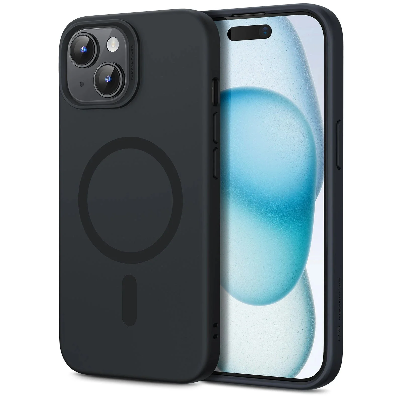 iPhone 15 Cloud Soft Case (HaloLock) - Black