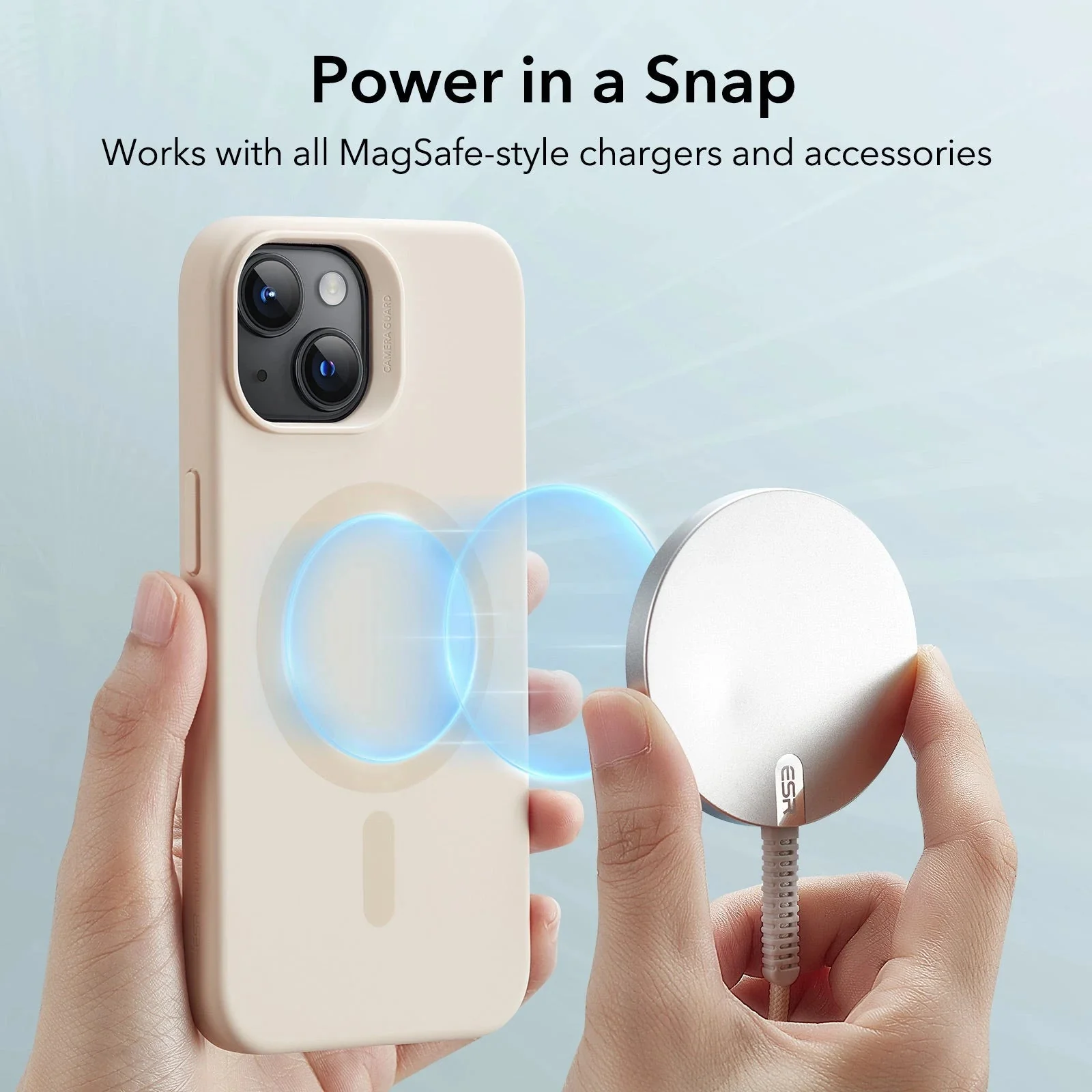 iPhone 15 Cloud Soft Case (HaloLock) - Dark Blue - Image 3