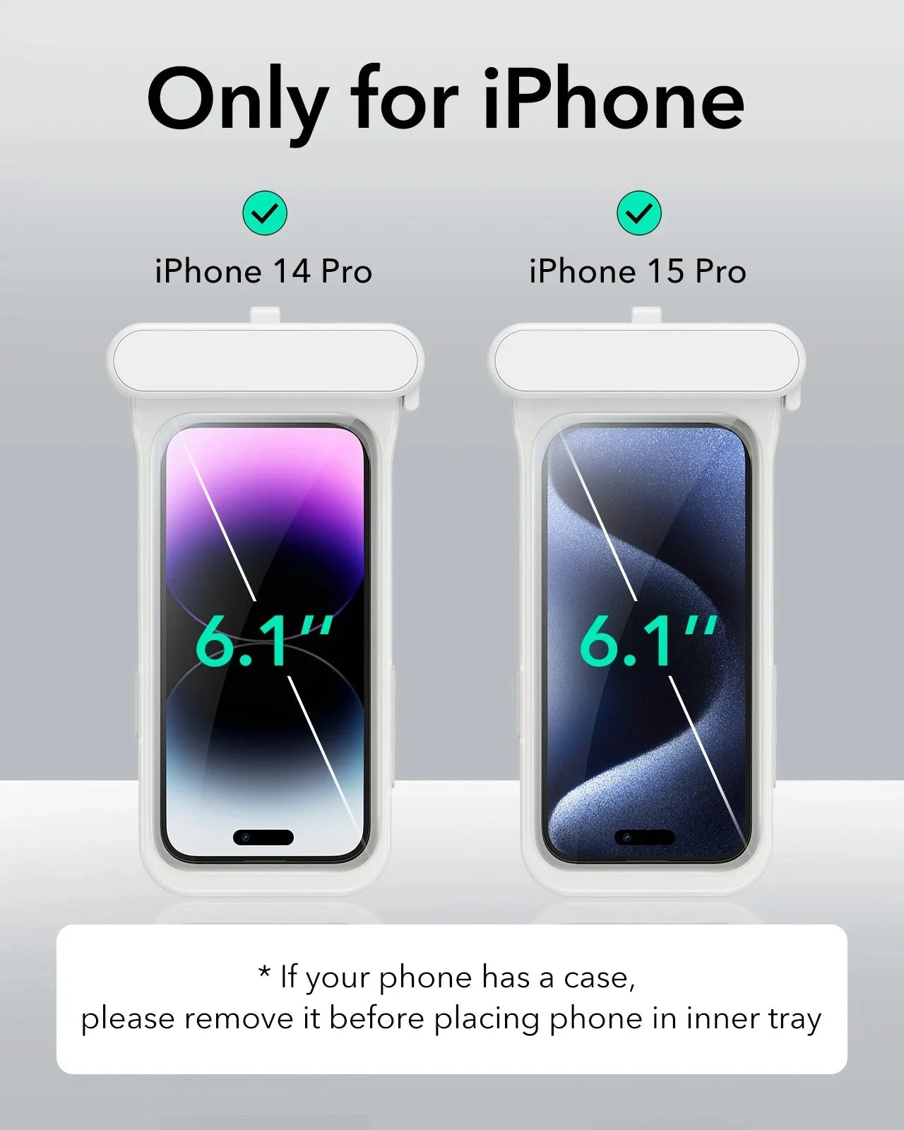 iPhone 15 Pro/14 Pro/13 Pro Waterproof Phone Pouch Pro - Purple - 1 Pack - Image 2