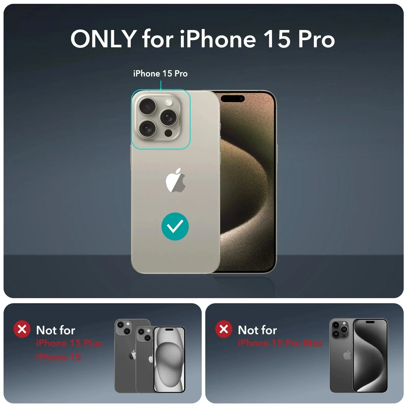 iPhone 15 Pro Armor Tough Case (HaloLock) - Clear Grey - Image 8
