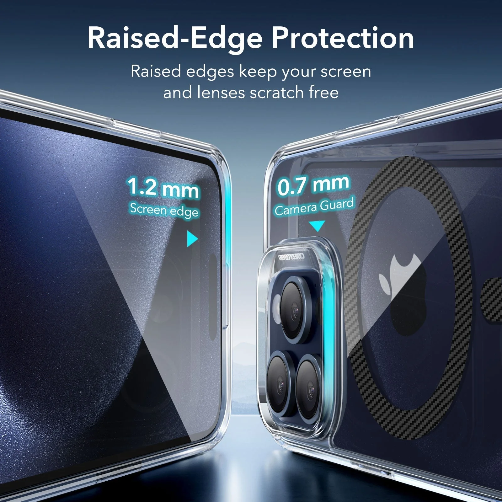 iPhone 15 Pro Classic Hybrid Case (HaloLock) - Carbon Fiber - Image 6