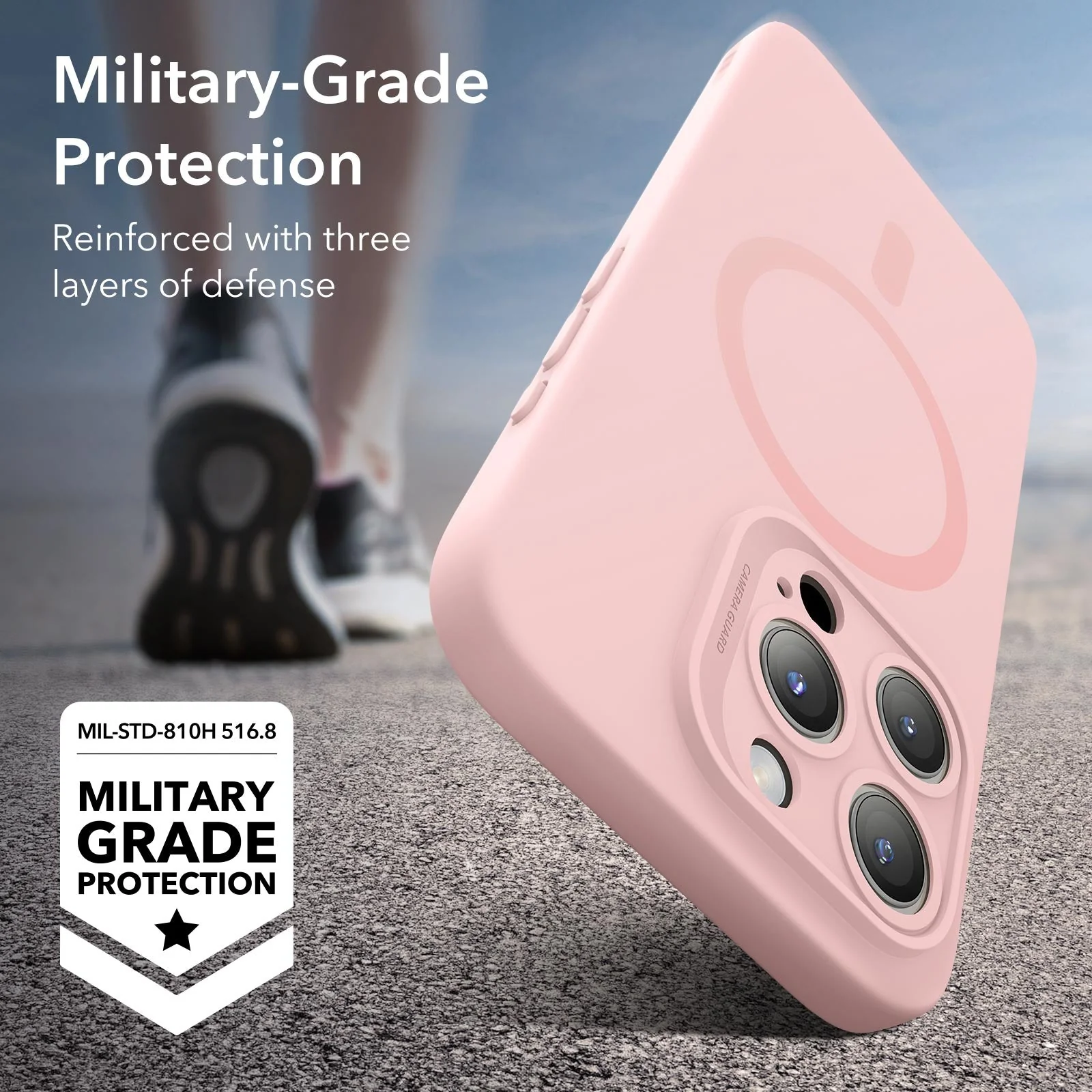 iPhone 15 Pro Cloud Soft Case (HaloLock) - Pink - Image 4
