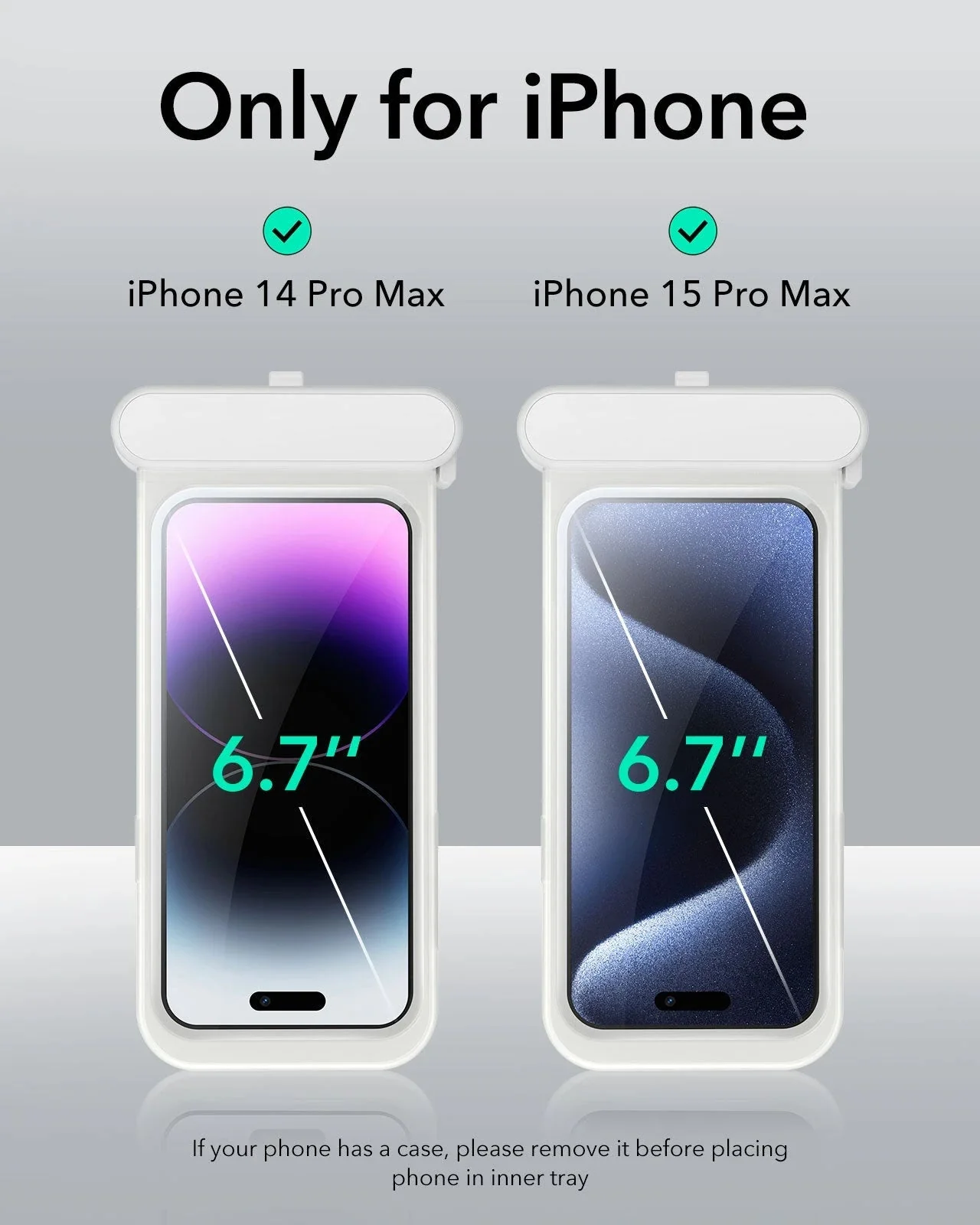 iPhone 15 Pro Max/14 Pro Max Waterproof Phone Pouch Pro - Clear - Image 2