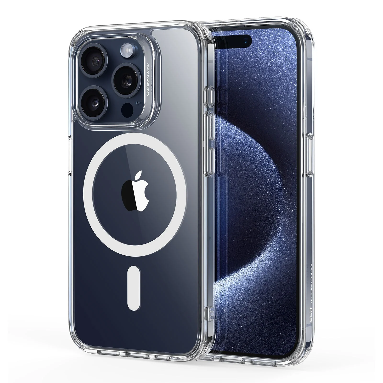 iPhone 15 Pro Max Classic Hybrid Case (HaloLock) - Clear