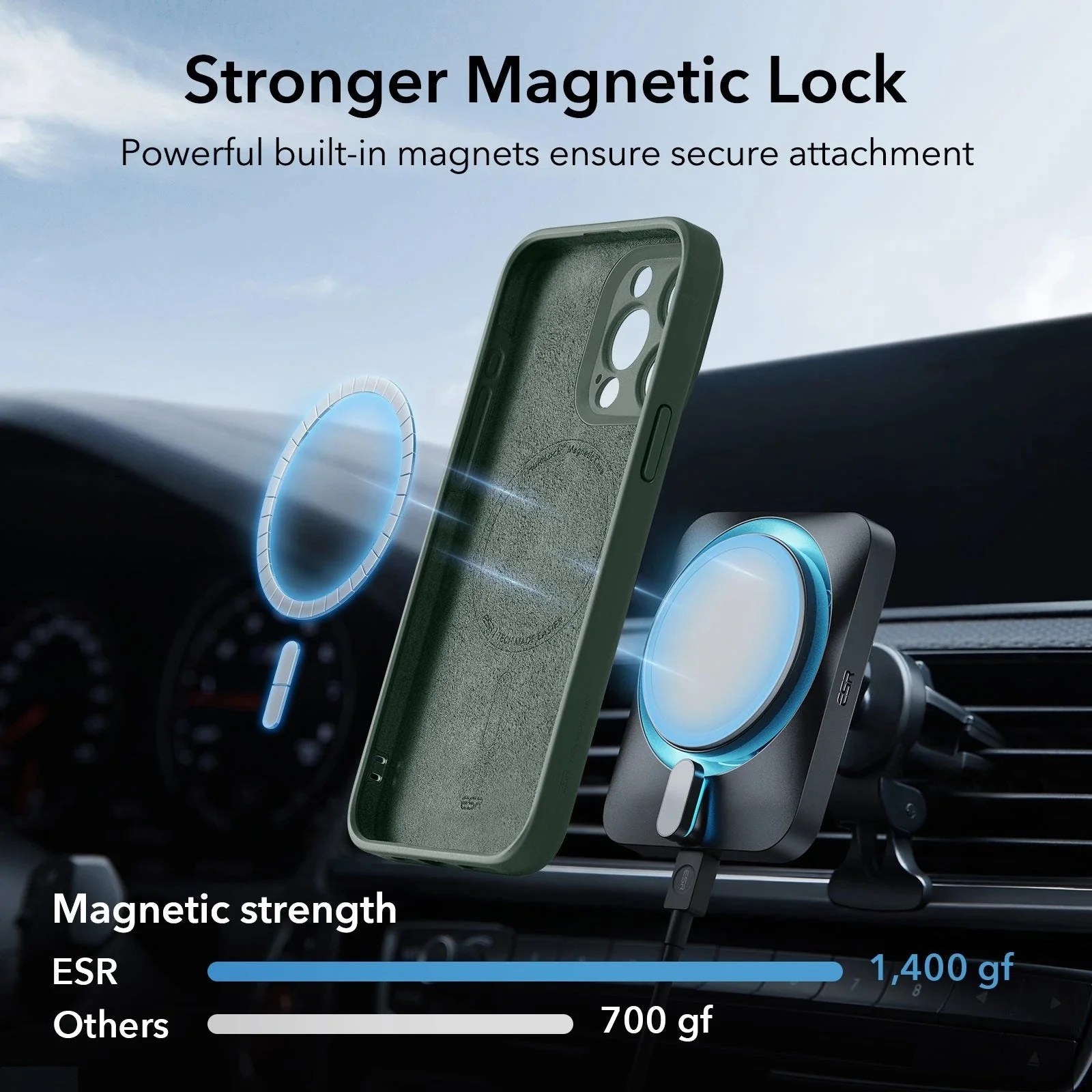 iPhone 15 Pro Max Cloud Soft Case (HaloLock) - Green - Image 4