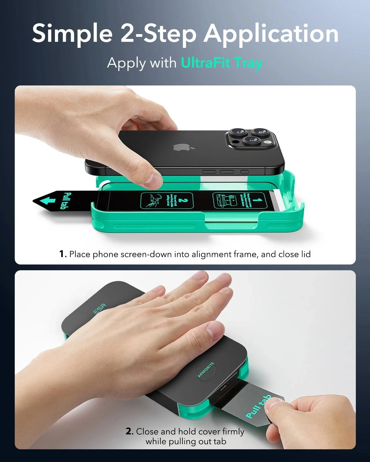 iPhone 15 Pro UltraFit Armorite Screen Protector - 3 Pack - Image 3