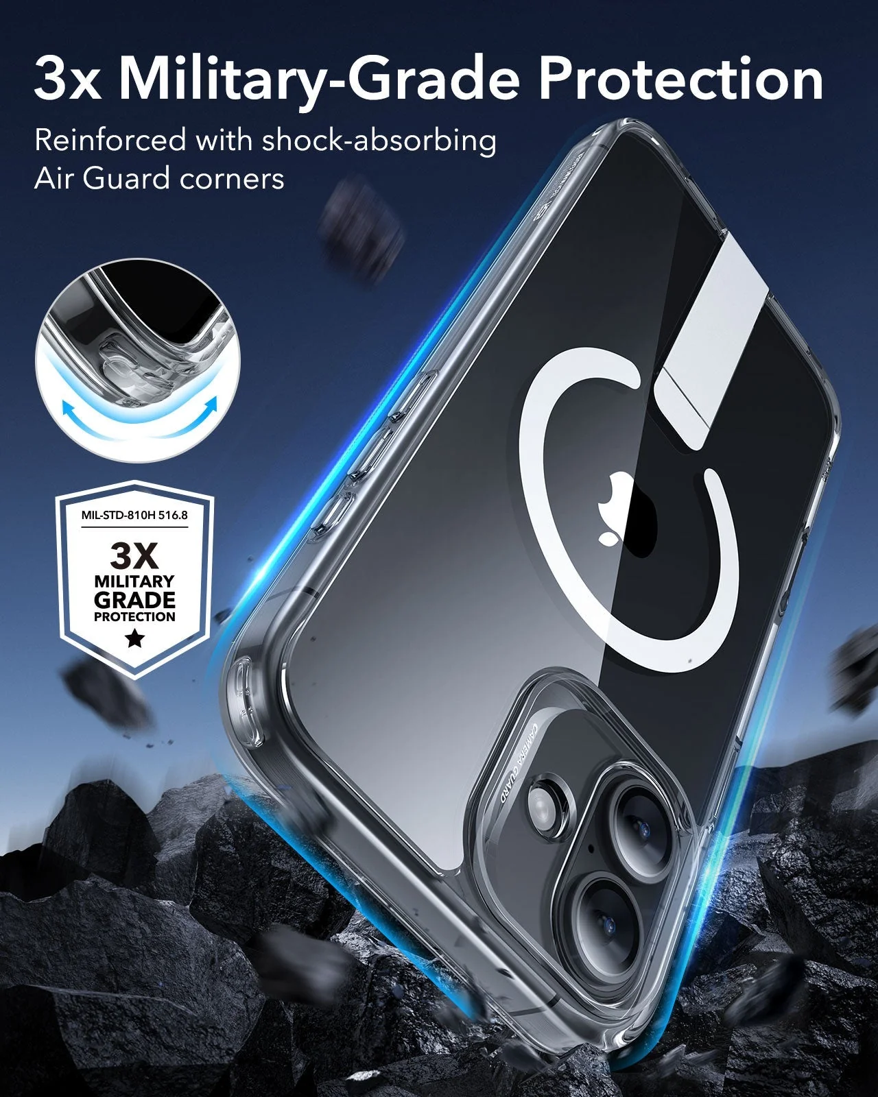 iPhone 16 Boost Flickstand Case (HaloLock) - Clear - Image 4
