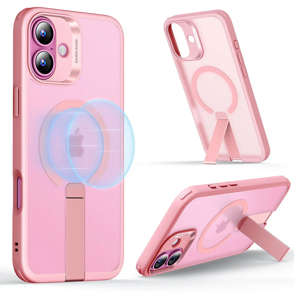 iPhone 16 Boost Flickstand Case (HaloLock) - Frosted Pink